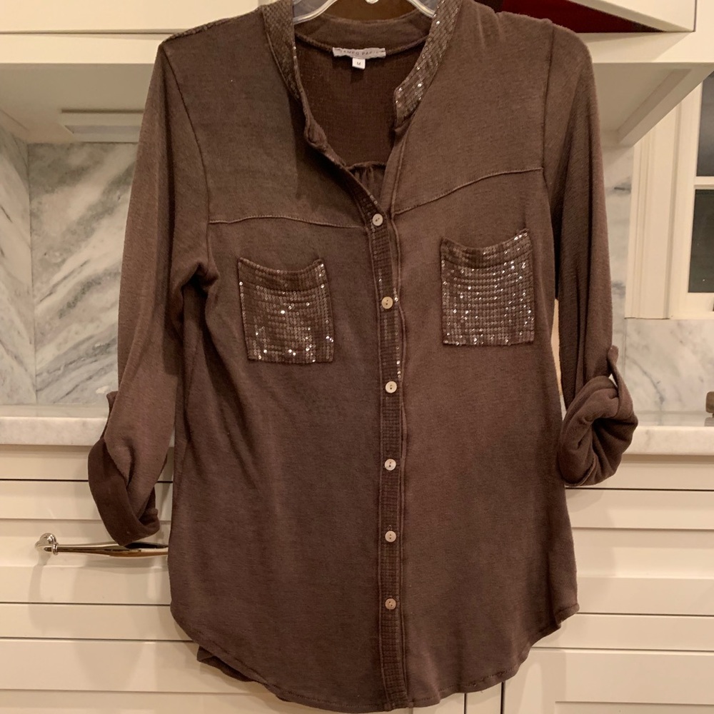 Tempo Paris brown long sleeve
